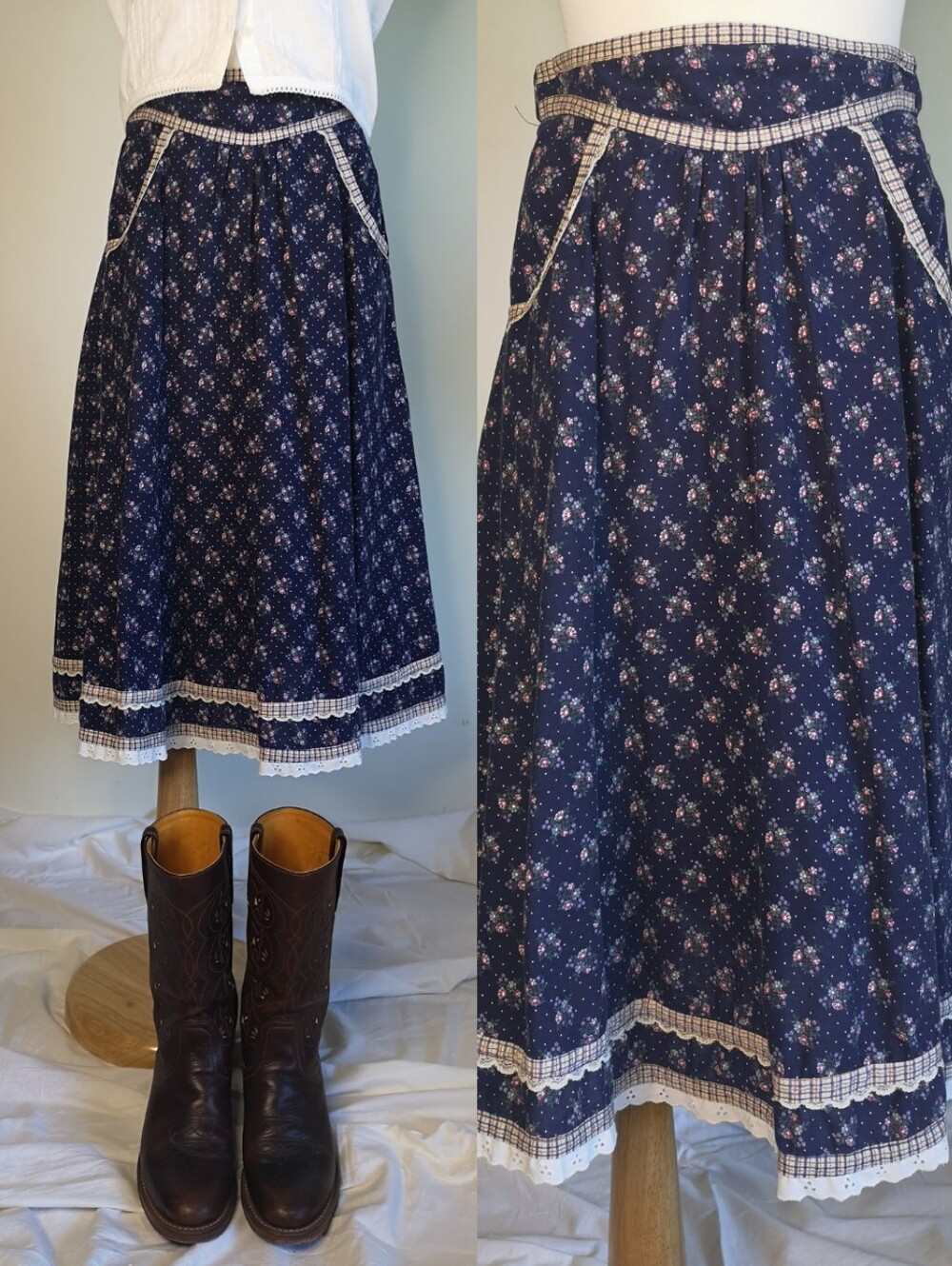 70s Jessica's Gunnies Prairie Skirt
